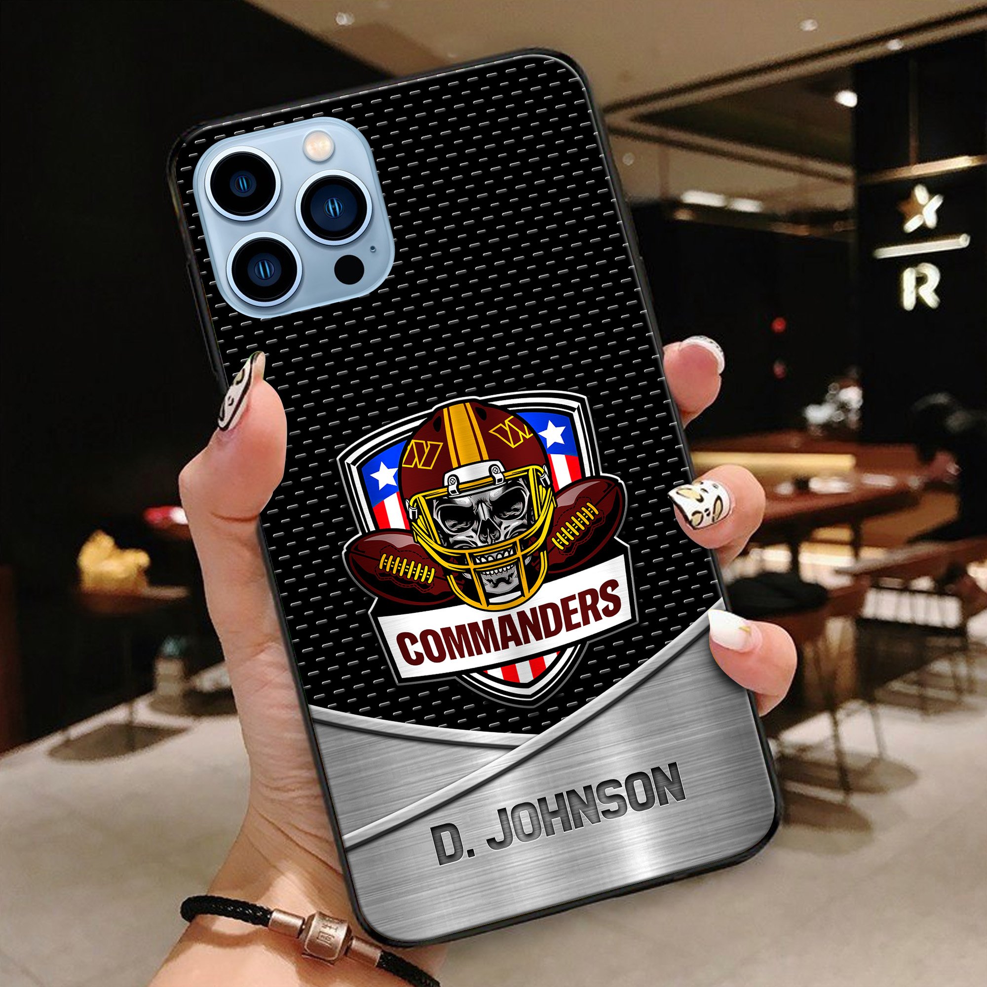 Alternative view of Washington Commanders Football Team Phone Case Custom Your Name 2024 Versions, Sport Phone Accessories, Gifts For Fan EHIVM-54401