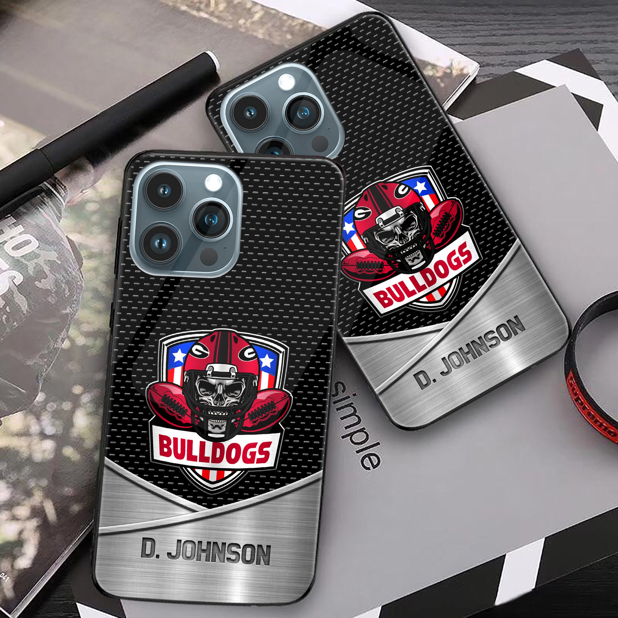 Georgia Bulldogs Football Team Phone Case Custom Your Name 2024 Versions, Sport Phone Accessories, Gifts For Fan EHIVM-57674 - Image 3