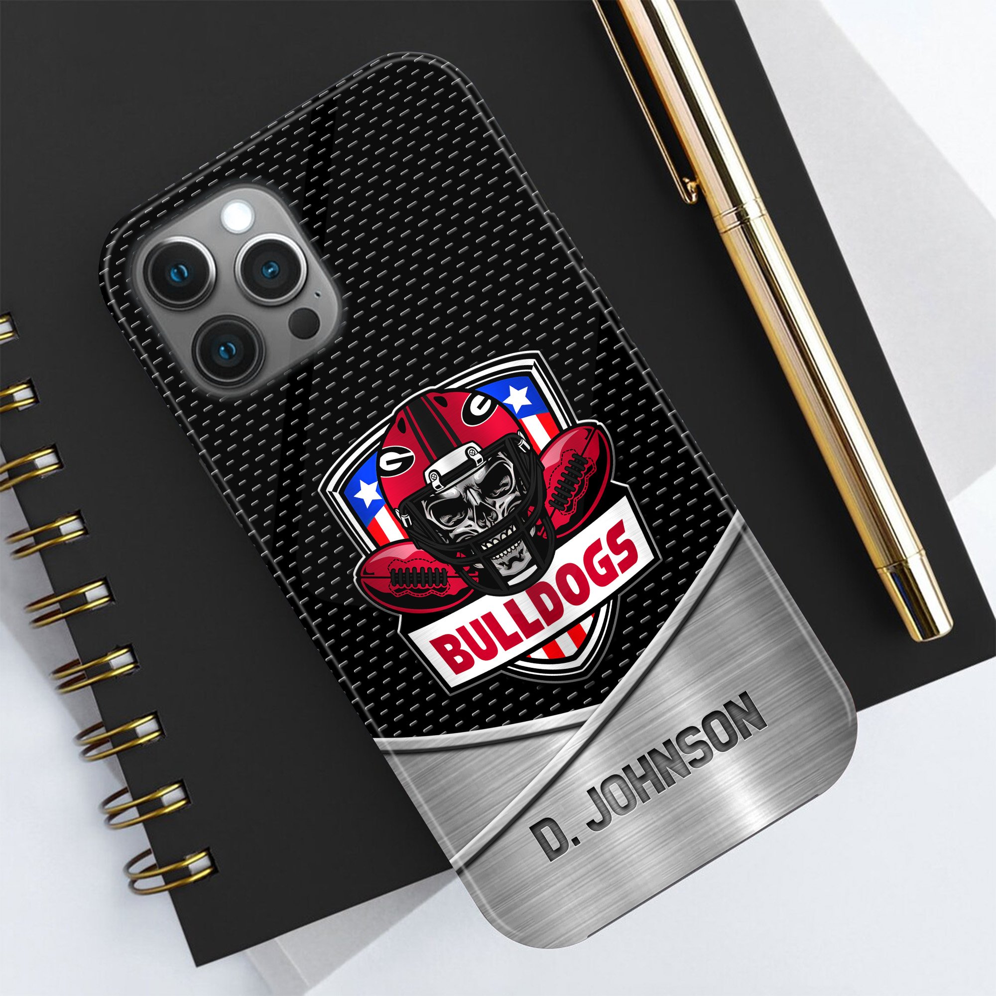 Georgia Bulldogs Football Team Phone Case Custom Your Name 2024 Versions, Sport Phone Accessories, Gifts For Fan EHIVM-57674 - Image 5