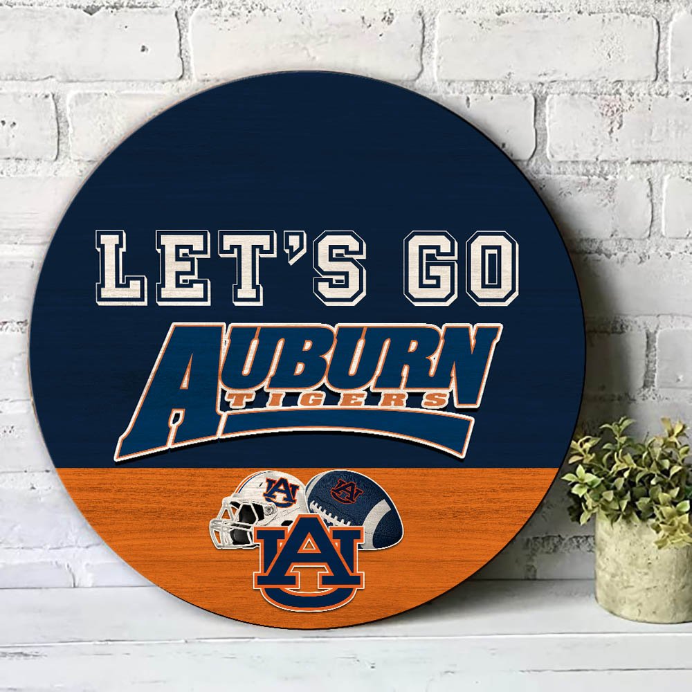Alternative view of Auburn Tigers Wood Sign 2024 Version, Let's Go Sport Team Sign, Sport Gifts, Home Decorations ETHY-51863