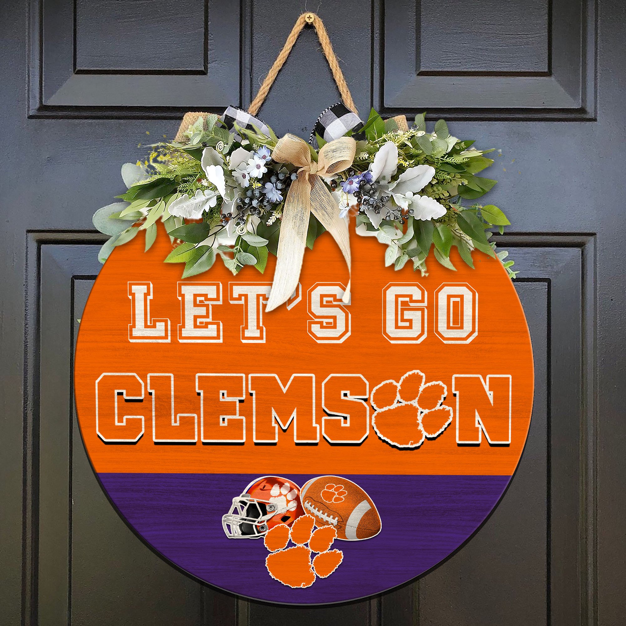 Clemson Tigers Wood Sign 2024 Version, Let's Go Sport Team Sign, Sport Gifts, Home Decorations ETHY-51863