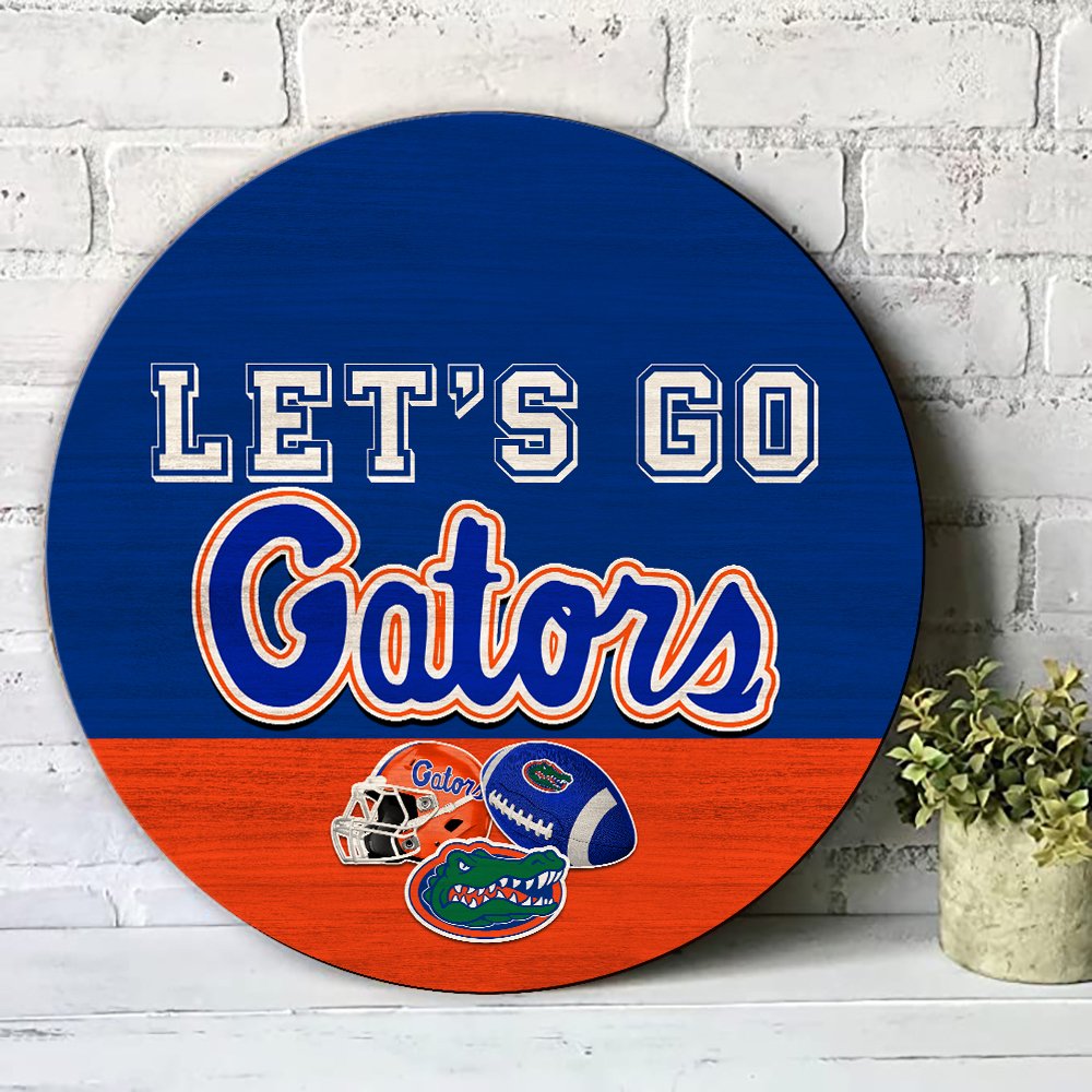 Alternative view of Florida Gators Wood Sign 2024 Version, Let's Go Sport Team Sign, Sport Gifts, Home Decorations ETHY-51863