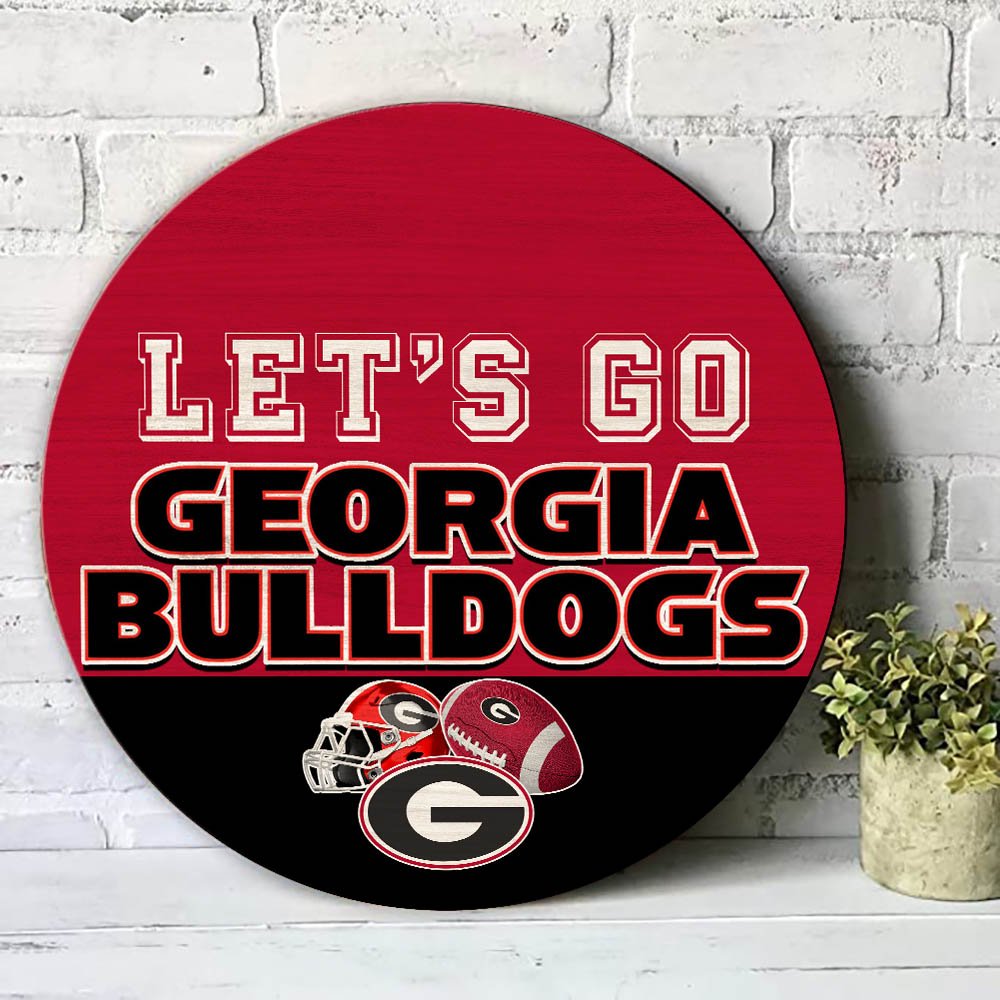 Alternative view of Georgia Bulldogs Wood Sign 2024 Version, Let's Go Sport Team Sign, Sport Gifts, Home Decorations ETHY-51863