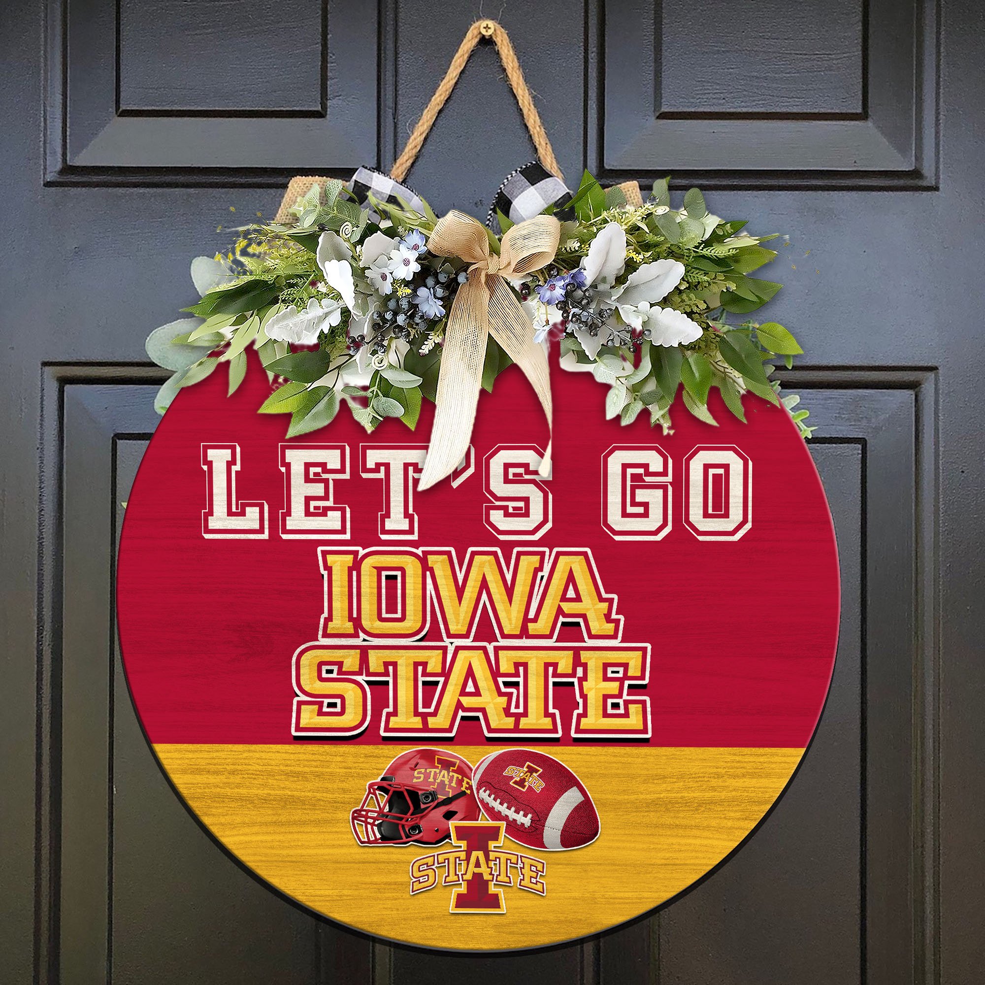 Iowa State Cyclones Wood Sign 2024 Version, Let's Go Sport Team Sign, Sport Gifts, Home Decorations ETHY-51863