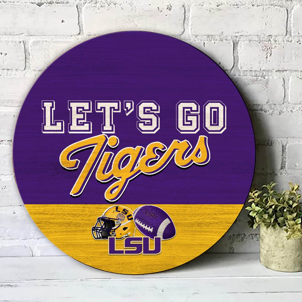 Alternative view of LSU TIGERS Wood Sign 2024 Version, Let's Go Sport Team Sign, Sport Gifts, Home Decorations ETHY-51863