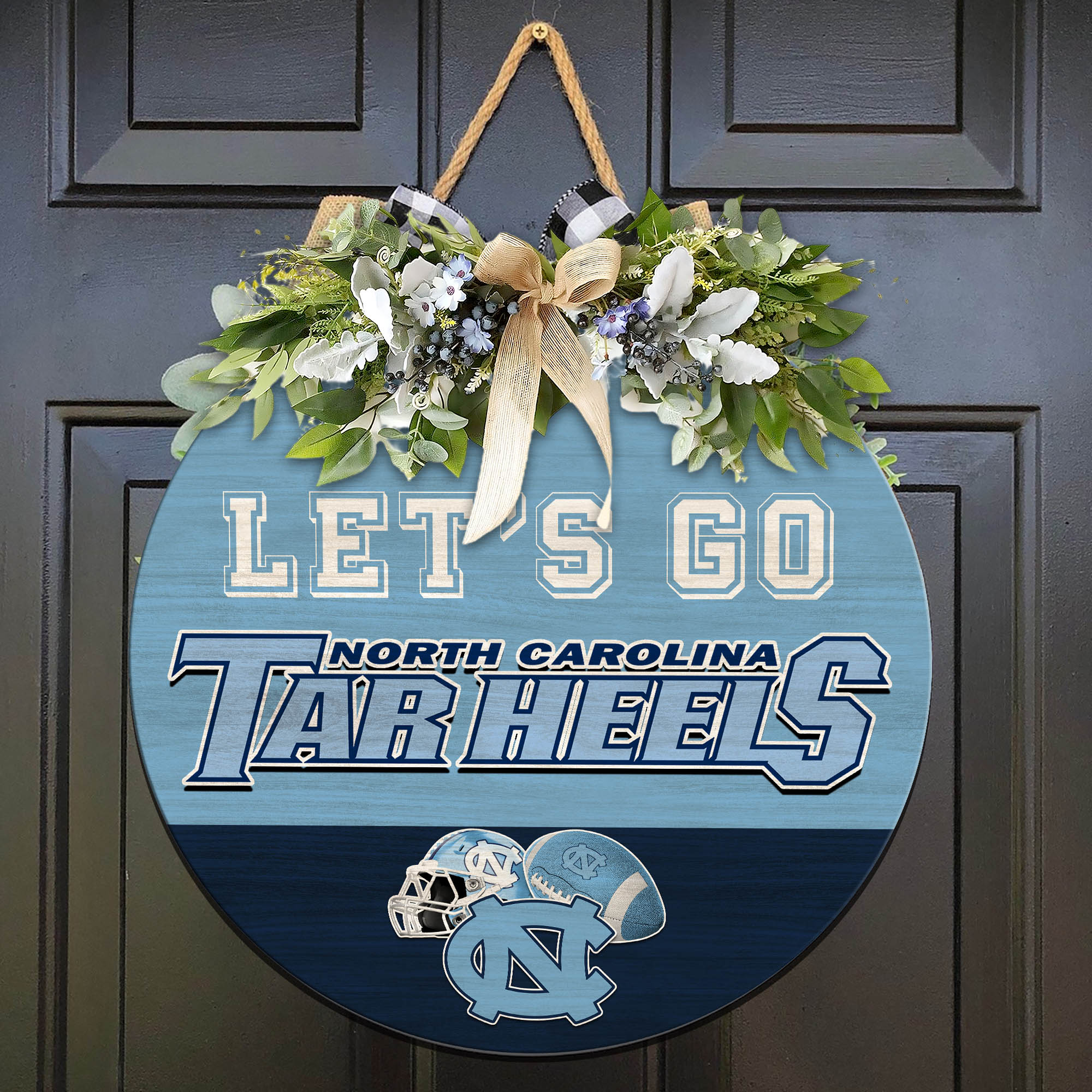 North Carolina Tar Heels Wood Sign 2024 Version, Let's Go Sport Team Sign, Sport Gifts, Home Decorations ETHY-51863