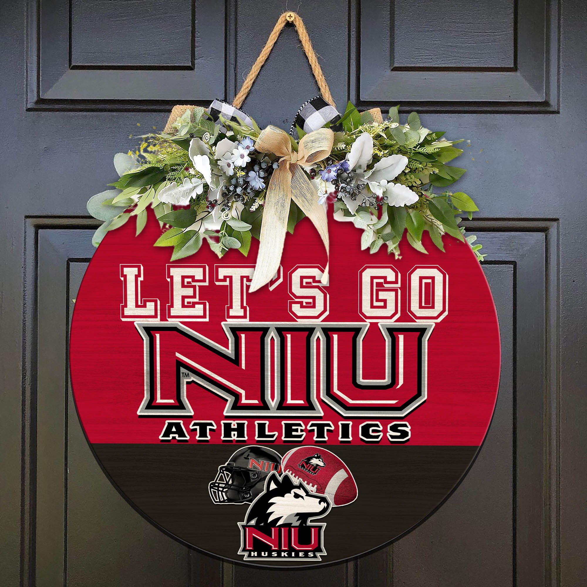 Northern Illinois Huskies Wood Sign 2024 Version, Let's Go Sport Team Sign, Sport Gifts, Home Decorations ETHY-51863