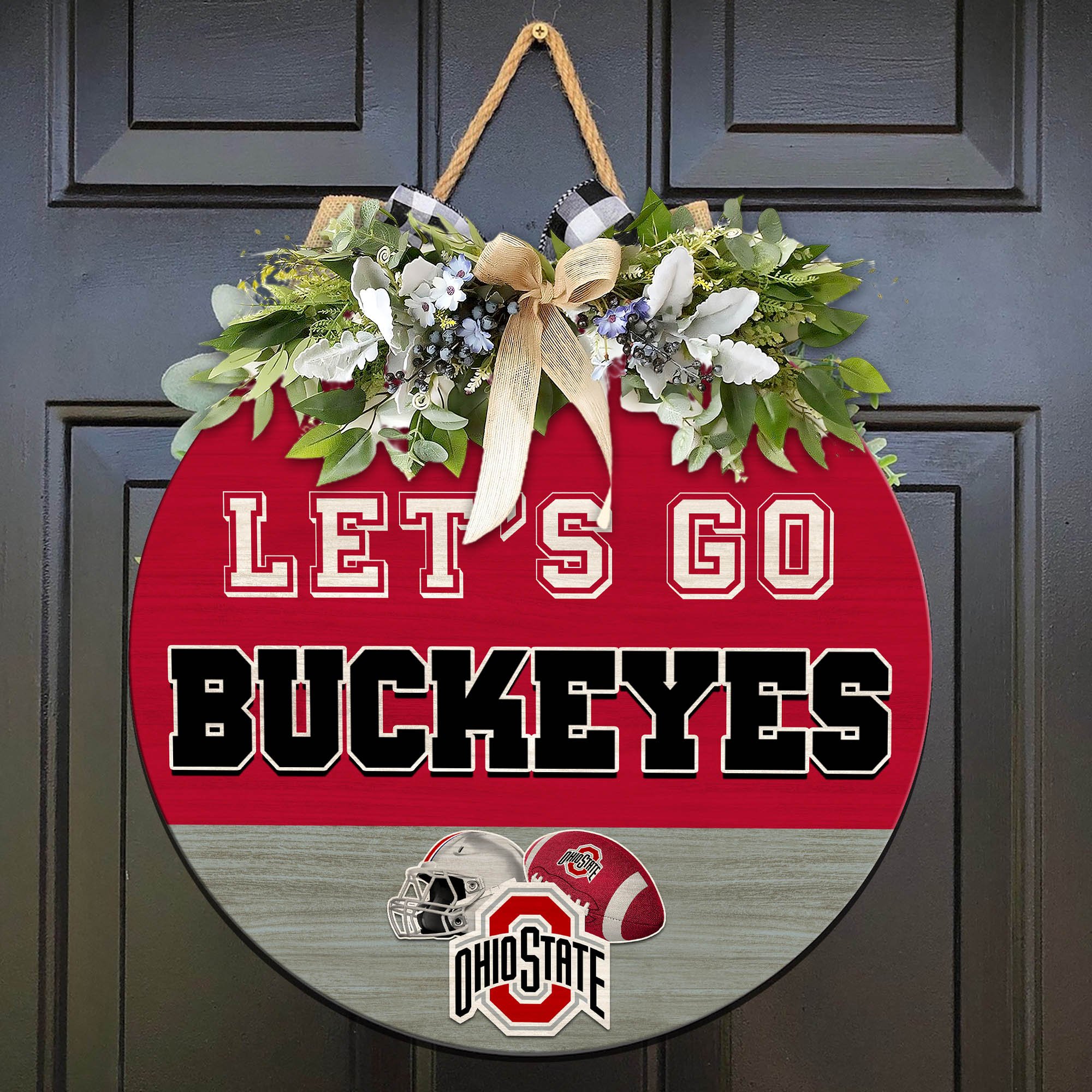 Ohio State Buckeyes Wood Sign 2024 Version, Let's Go Sport Team Sign, Sport Gifts, Home Decorations ETHY-51863