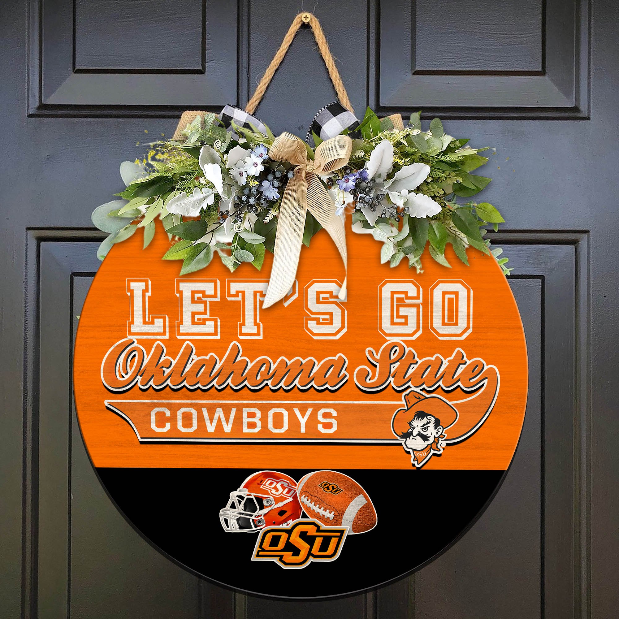 Oklahoma State Cowboys Wood Sign 2024 Version, Let's Go Sport Team Sign, Sport Gifts, Home Decorations ETHY-51863