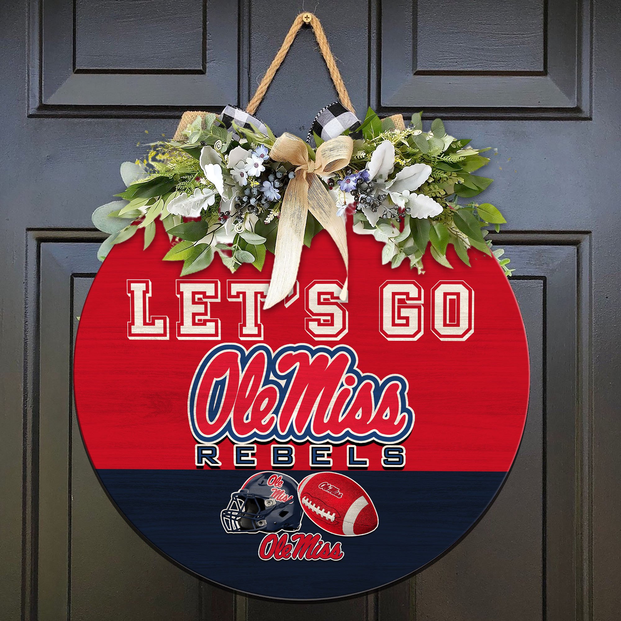 Ole Miss Rebels Wood Sign 2024 Version, Let's Go Sport Team Sign, Sport Gifts, Home Decorations ETHY-51863