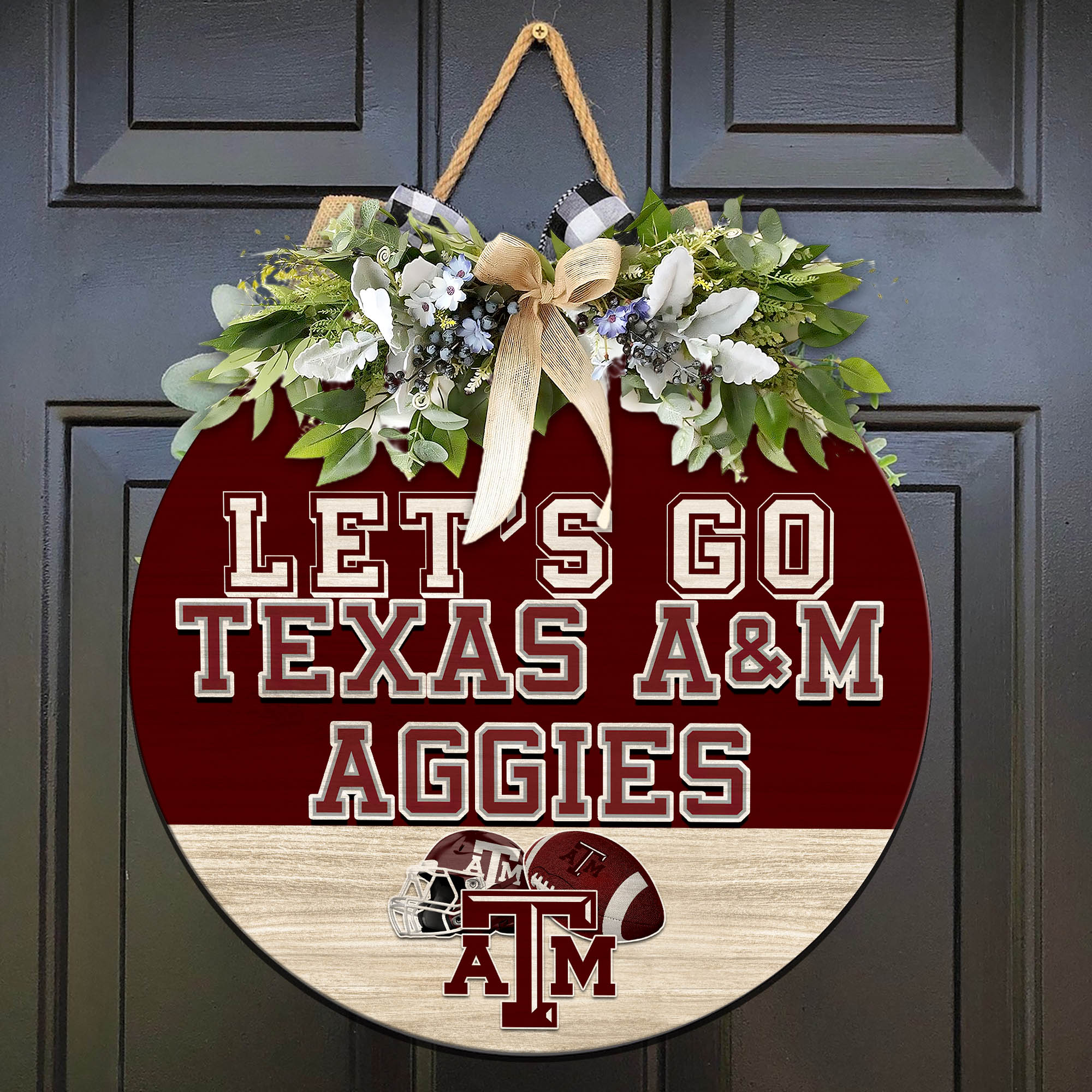 Texas A&M Aggies Wood Sign 2024 Version, Let's Go Sport Team Sign, Sport Gifts, Home Decorations ETHY-51863