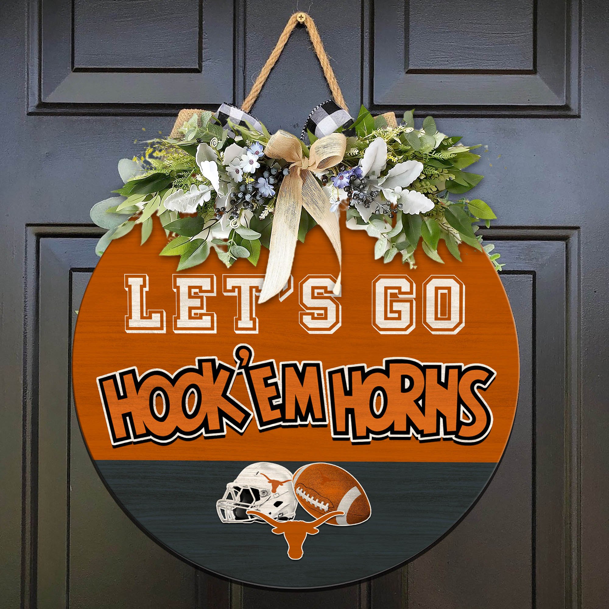 Texas Longhorns Wood Sign 2024 Version, Let's Go Sport Team Sign, Sport Gifts, Home Decorations ETHY-51863