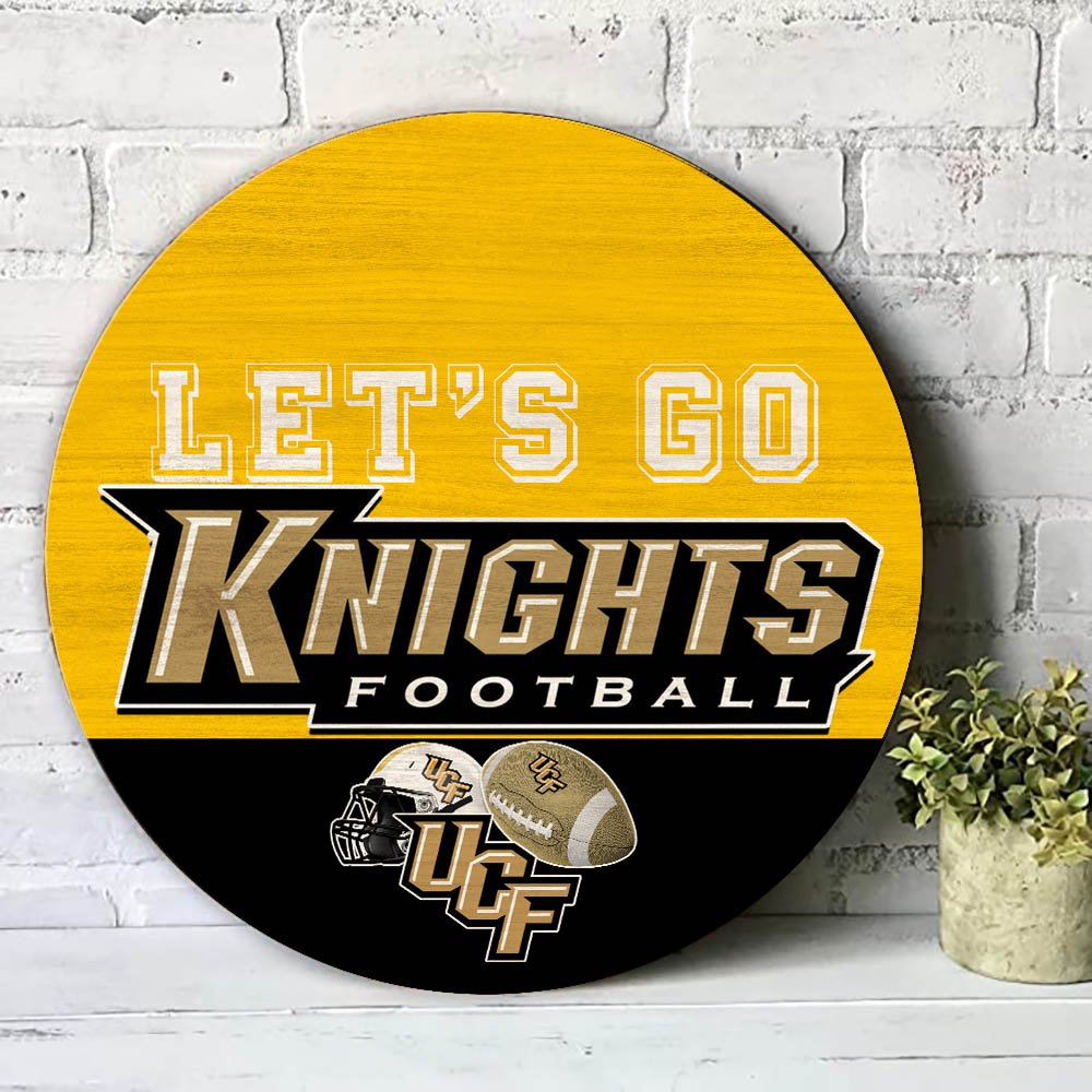 Alternative view of UCF Knights Wood Sign 2024 Version, Let's Go Sport Team Sign, Sport Gifts, Home Decorations ETHY-51863