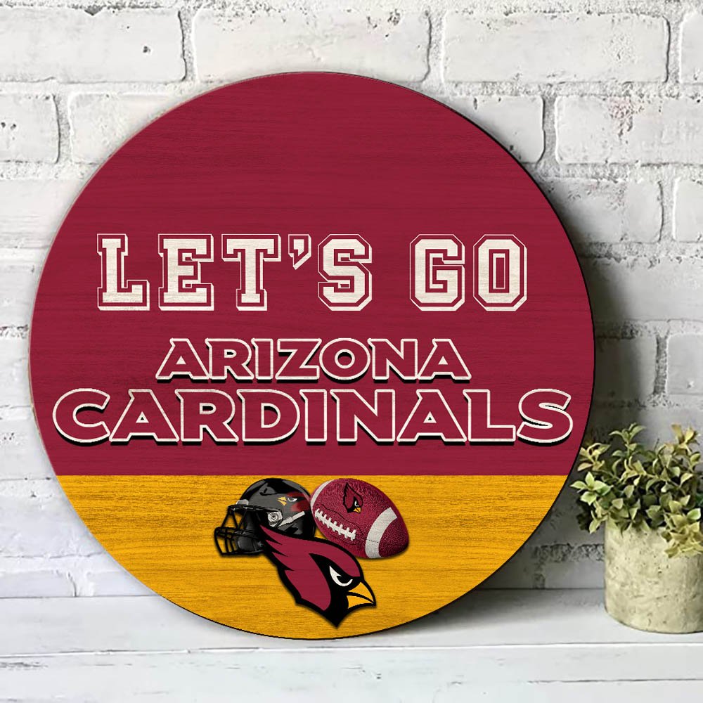 Alternative view of Arizona Cardinals Wood Sign 2024 Version, Let's Go Sport Team Sign, Sport Gifts, Home Decorations ETHY-51863