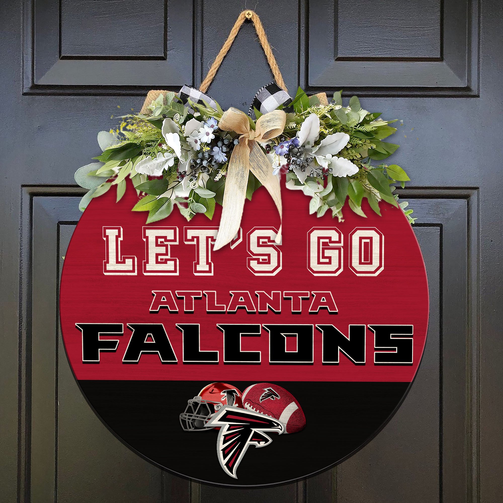 Atlanta Falcons Wood Sign 2024 Version, Let's Go Sport Team Sign, Sport Gifts, Home Decorations ETHY-51863