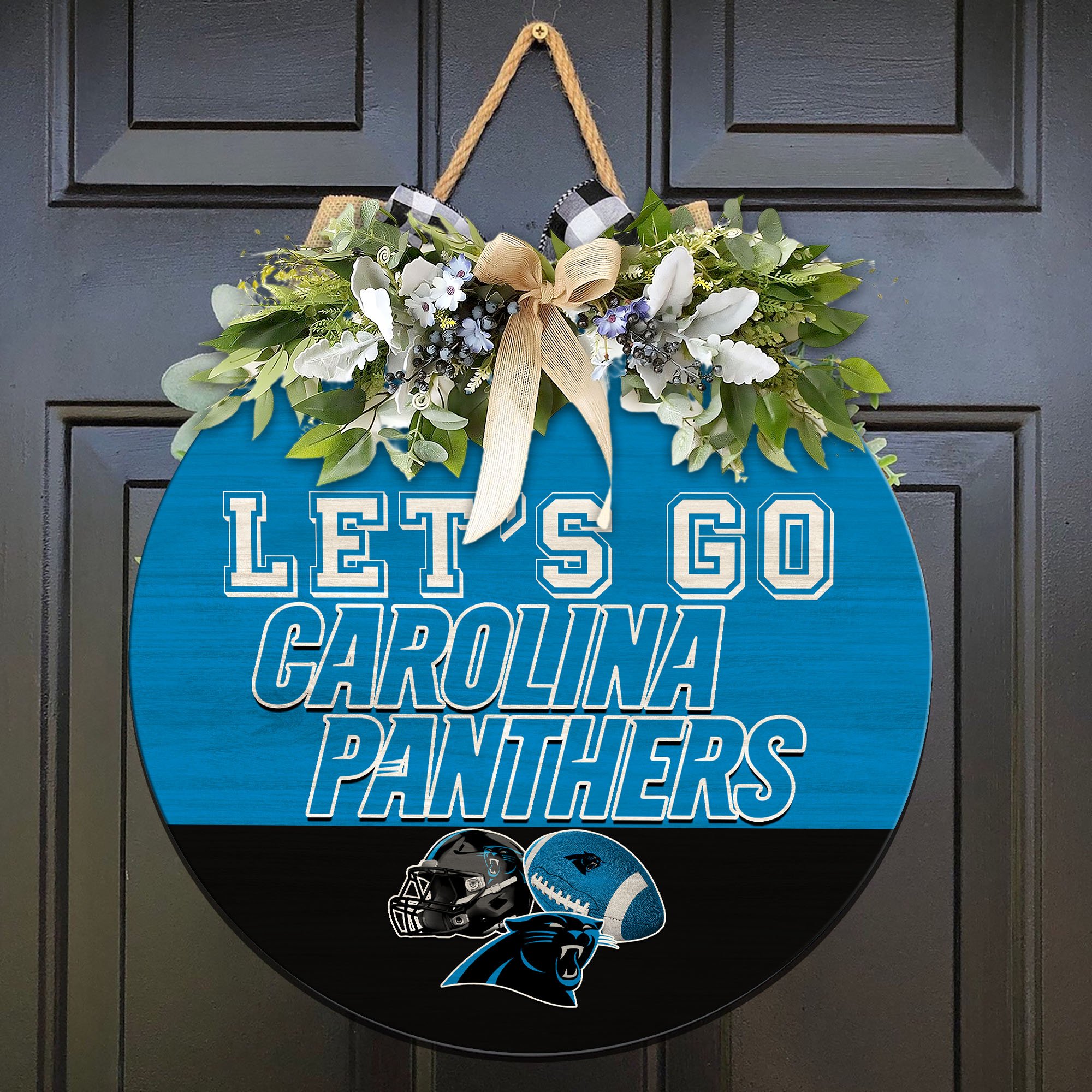 Carolina Panthers Wood Sign 2024 Version, Let's Go Sport Team Sign, Sport Gifts, Home Decorations ETHY-51863