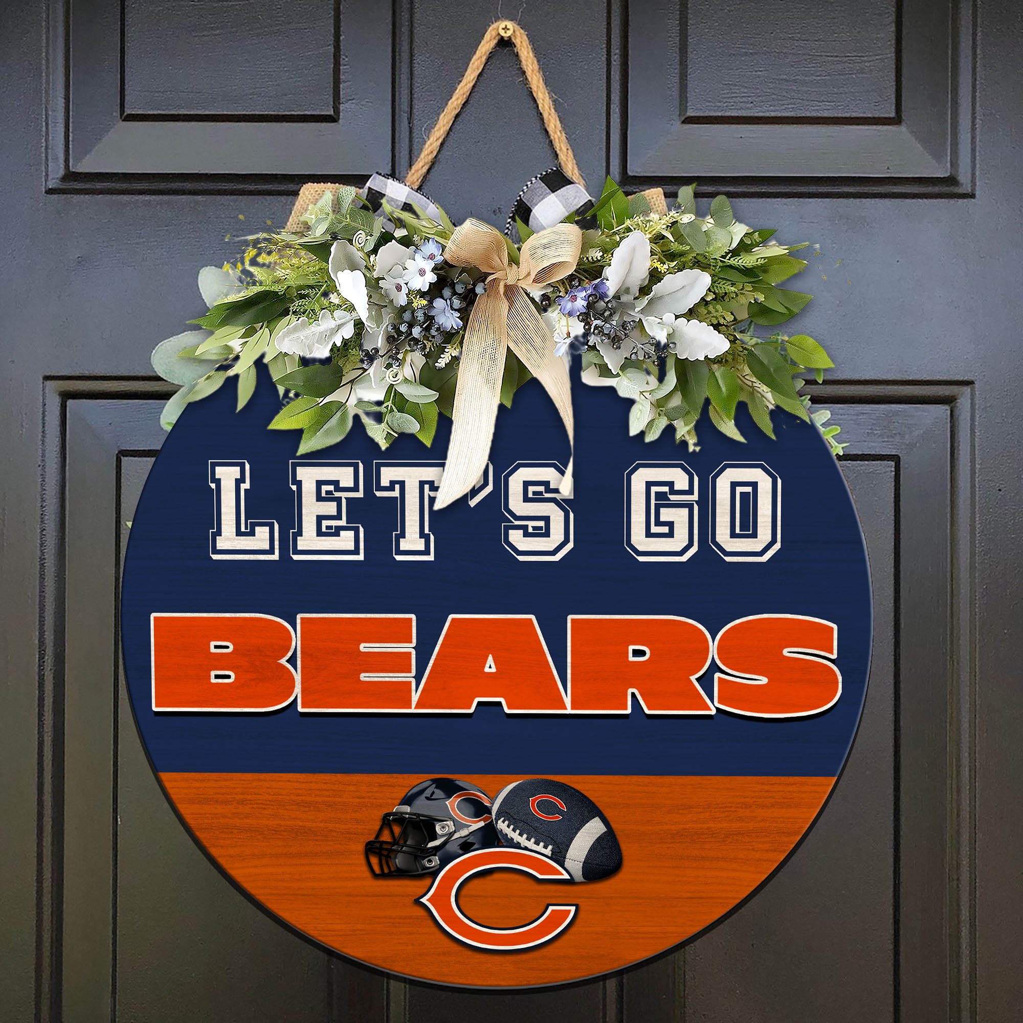 Chicago Bears Wood Sign 2024 Version, Let's Go Sport Team Sign, Sport Gifts, Home Decorations ETHY-51863