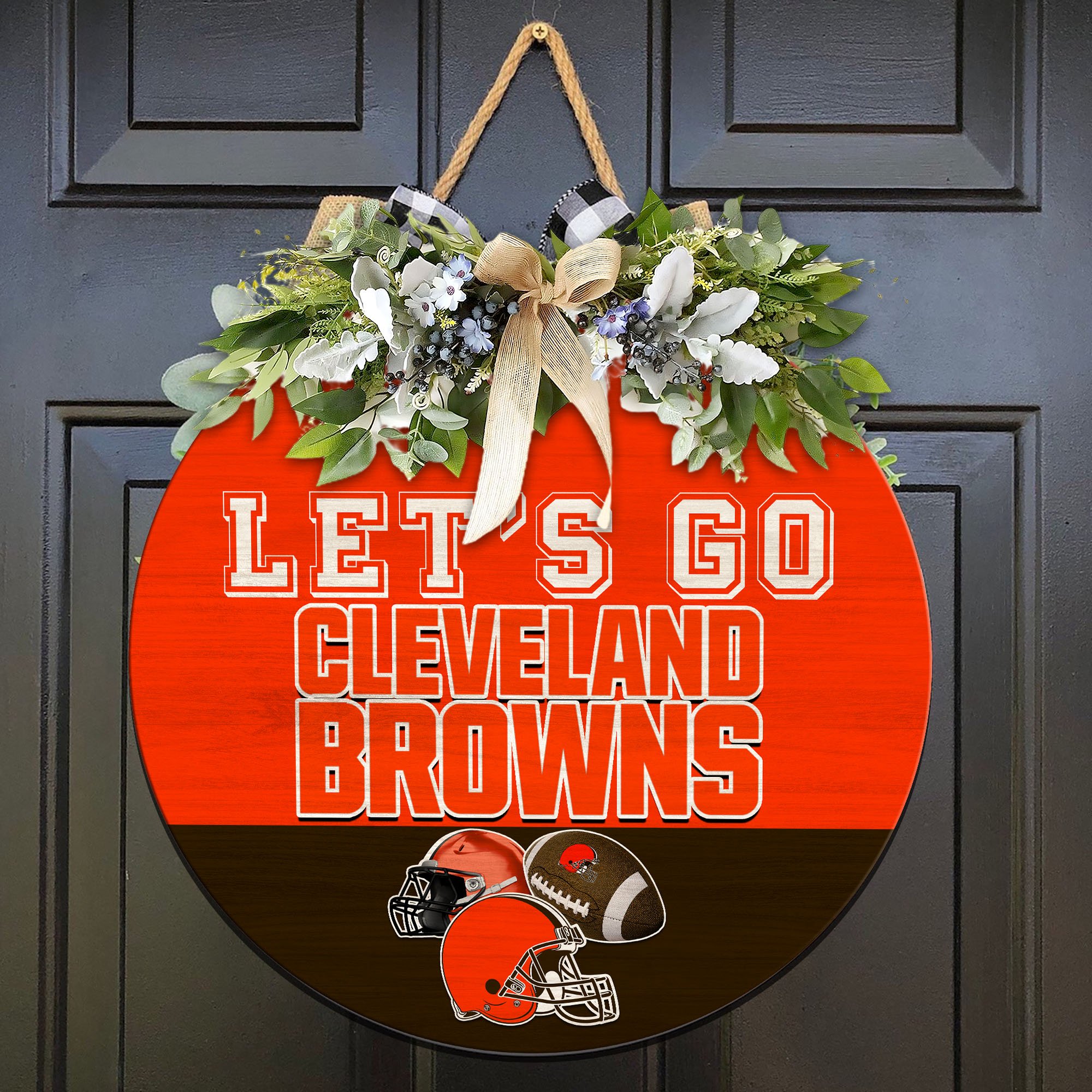 Cleveland Browns Wood Sign 2024 Version, Let's Go Sport Team Sign, Sport Gifts, Home Decorations ETHY-51863