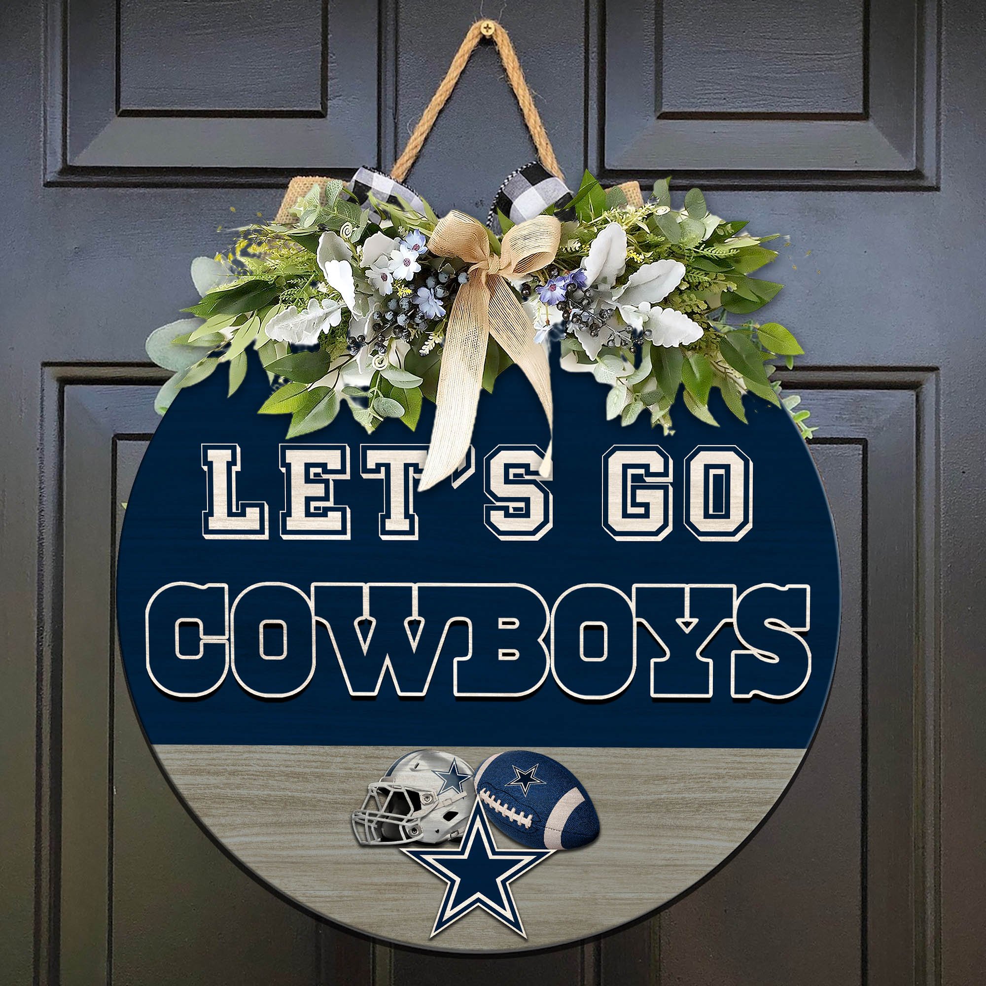 Dallas Cowboys Wood Sign 2024 Version, Let's Go Sport Team Sign, Sport Gifts, Home Decorations ETHY-51863