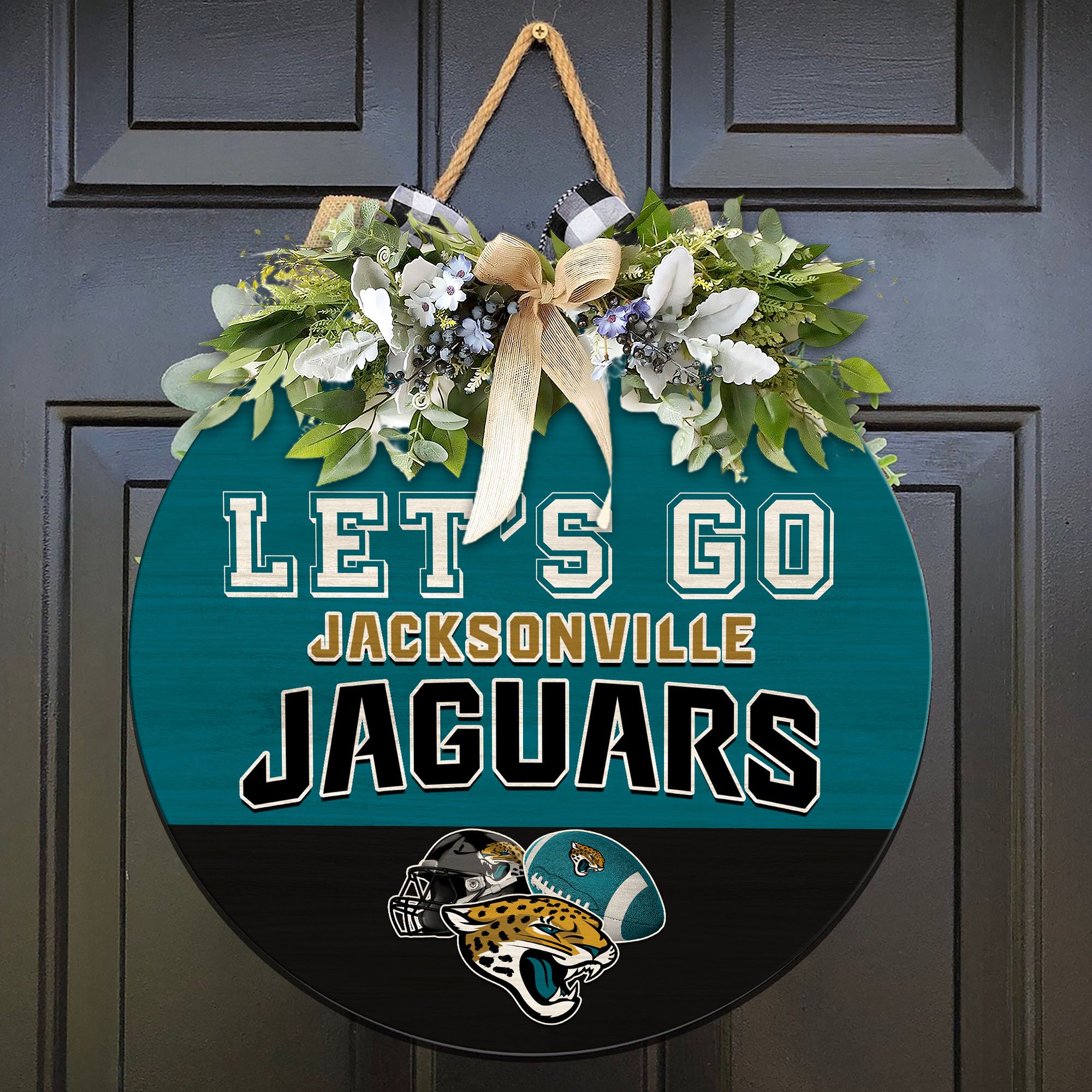 Jacksonville Jaguars Wood Sign 2024 Version, Let's Go Sport Team Sign, Sport Gifts, Home Decorations ETHY-51863