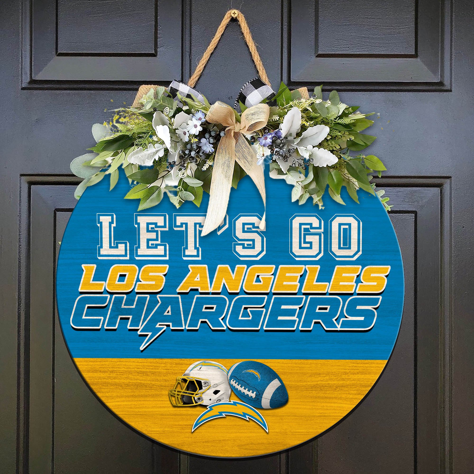 Los Angeles Chargers Wood Sign 2024 Version, Let's Go Sport Team Sign, Sport Gifts, Home Decorations ETHY-51863