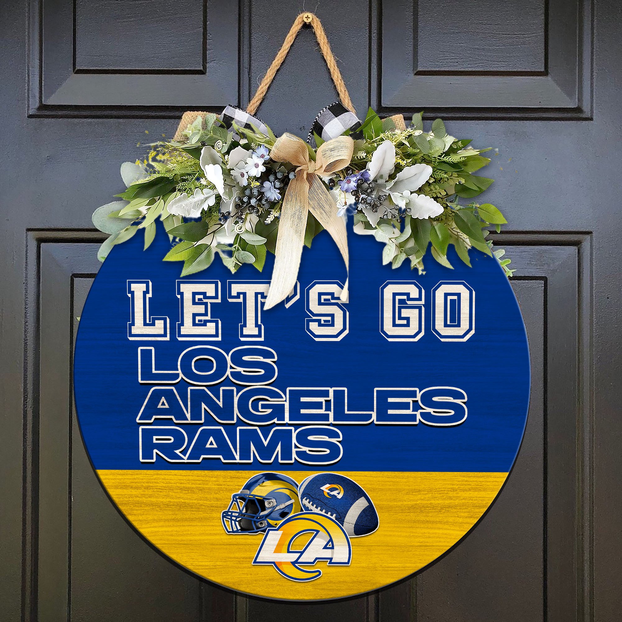 Los Angeles Ram Wood Sign 2024 Version, Let's Go Sport Team Sign, Sport Gifts, Home Decorations ETHY-51863
