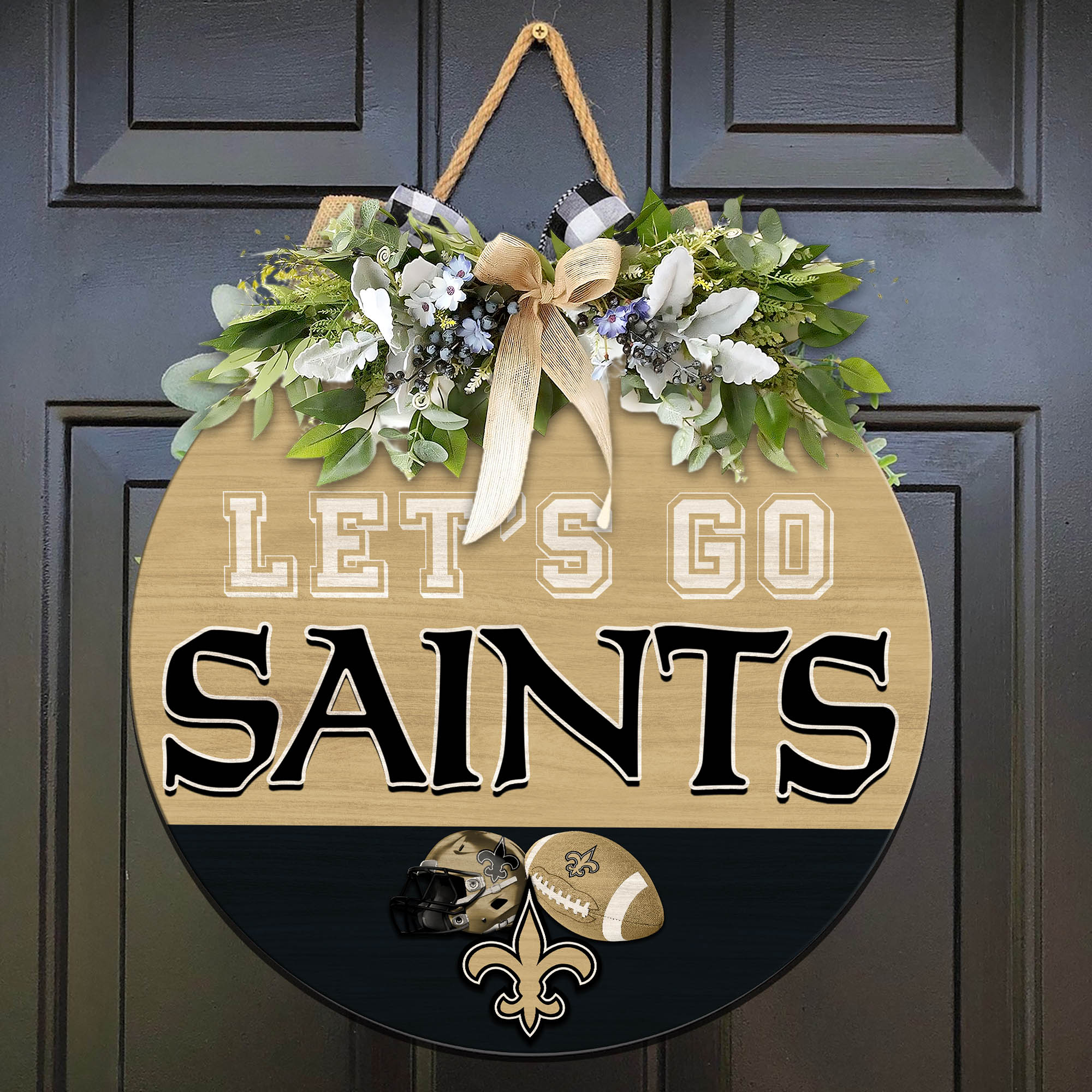 New Orleans Saints Wood Sign 2024 Version, Let's Go Sport Team Sign, Sport Gifts, Home Decorations ETHY-51863