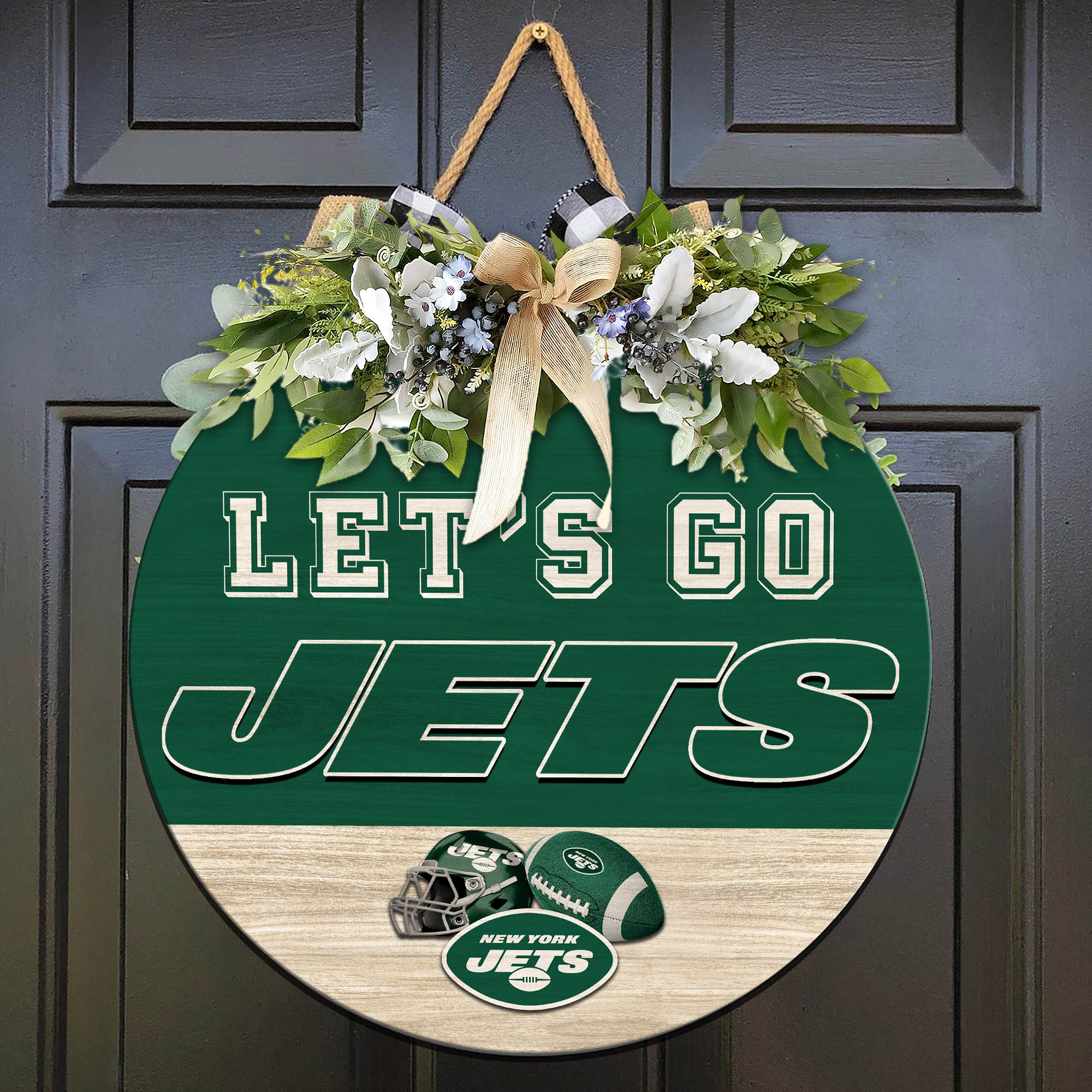 New York Jets Wood Sign 2024 Version, Let's Go Sport Team Sign, Sport Gifts, Home Decorations ETHY-51863