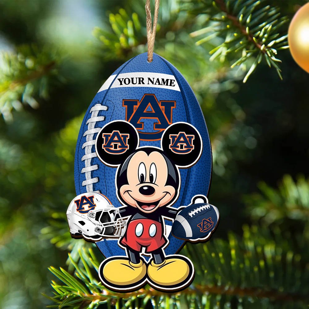 Alternative view of Auburn Tigers 2 Layered Wooden Ornament 2024 Version Custom Your Name, Sport Ornament, Sport Gifts For Lovers, Christmas Decor ETHY-52118