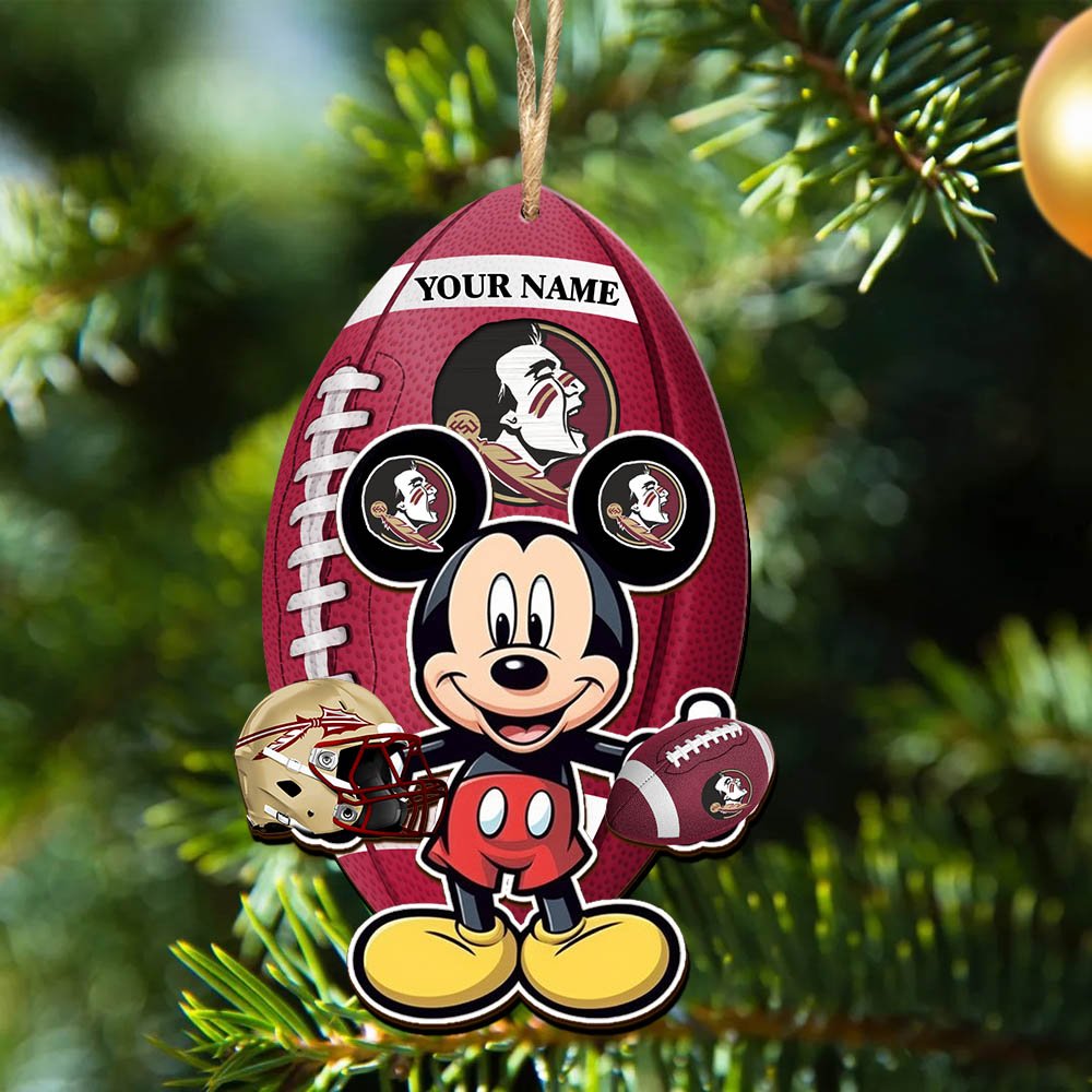 Alternative view of Florida State Seminoles 2 Layered Wooden Ornament 2024 Version Custom Your Name, Sport Ornament, Sport Gifts For Lovers, Christmas Decor ETHY-52118