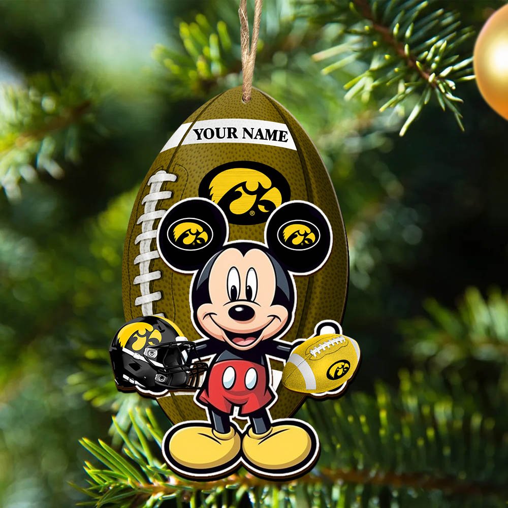 Alternative view of Iowa Hawkeyes 2 Layered Wooden Ornament 2024 Version Custom Your Name, Sport Ornament, Sport Gifts For Lovers, Christmas Decor ETHY-52118