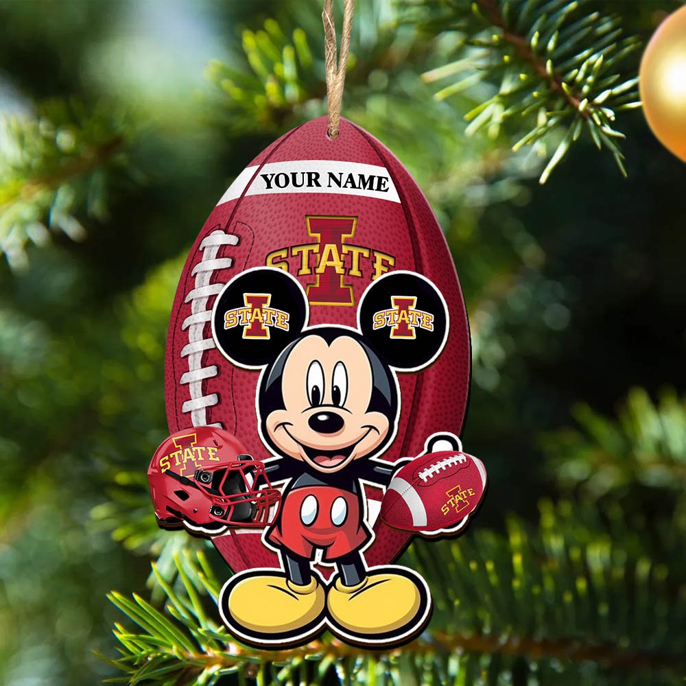 Alternative view of Iowa State Cyclones 2 Layered Wooden Ornament 2024 Version Custom Your Name, Sport Ornament, Sport Gifts For Lovers, Christmas Decor ETHY-52118