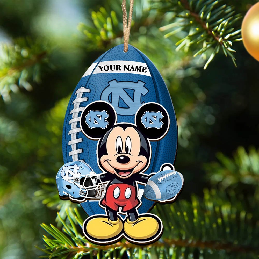 Alternative view of North Carolina Tar Heels 2 Layered Wooden Ornament 2024 Version Custom Your Name, Sport Ornament, Sport Gifts For Lovers, Christmas Decor ETHY-52118