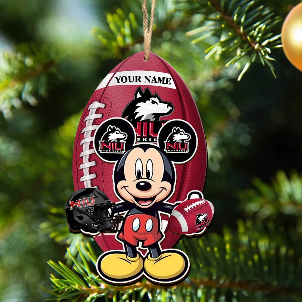 Alternative view of Northern Illinois Huskies 2 Layered Wooden Ornament 2024 Version Custom Your Name, Sport Ornament, Sport Gifts For Lovers, Christmas Decor ETHY-52118