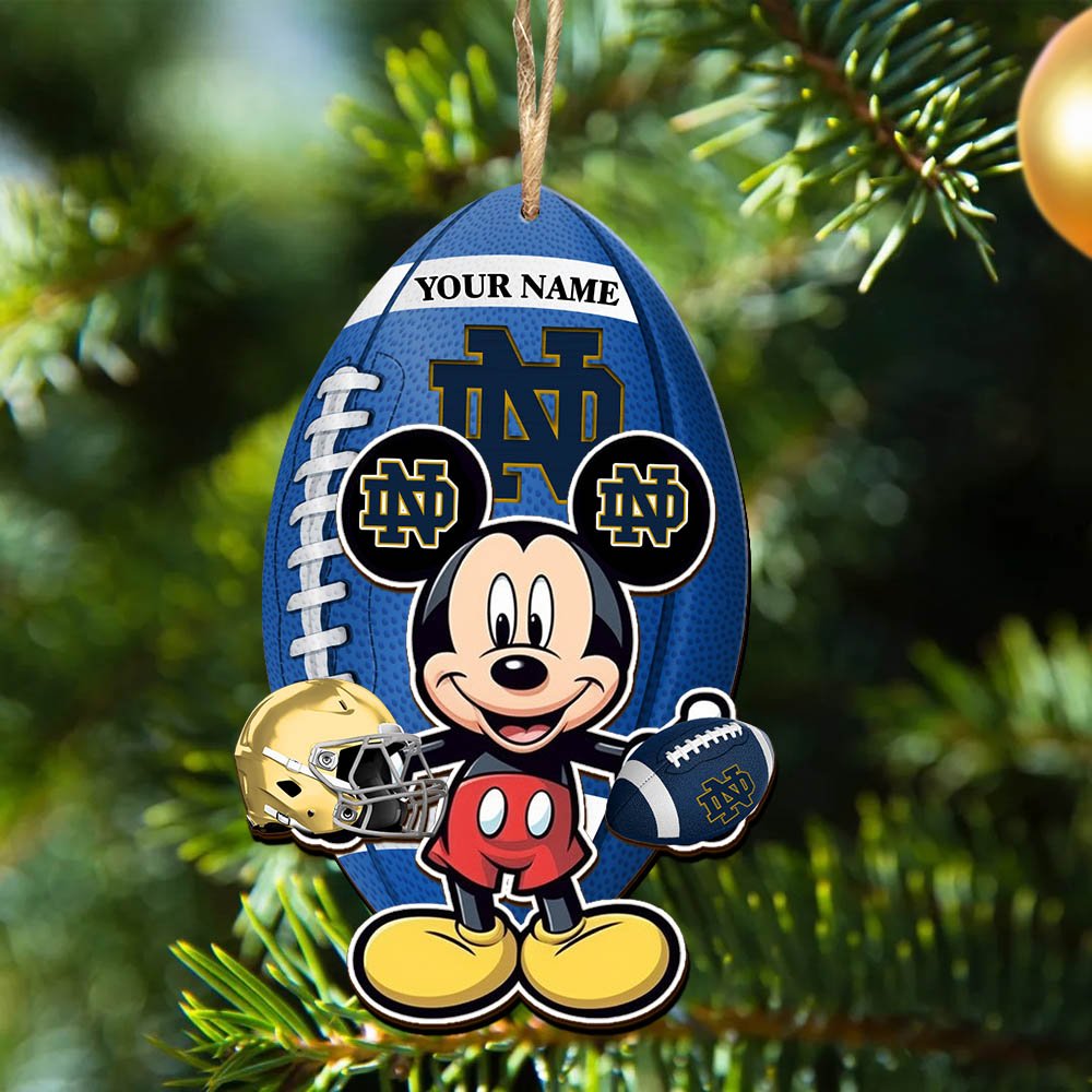 Alternative view of Notre Dame Fighting Irish 2 Layered Wooden Ornament 2024 Version Custom Your Name, Sport Ornament, Sport Gifts For Lovers, Christmas Decor ETHY-52118