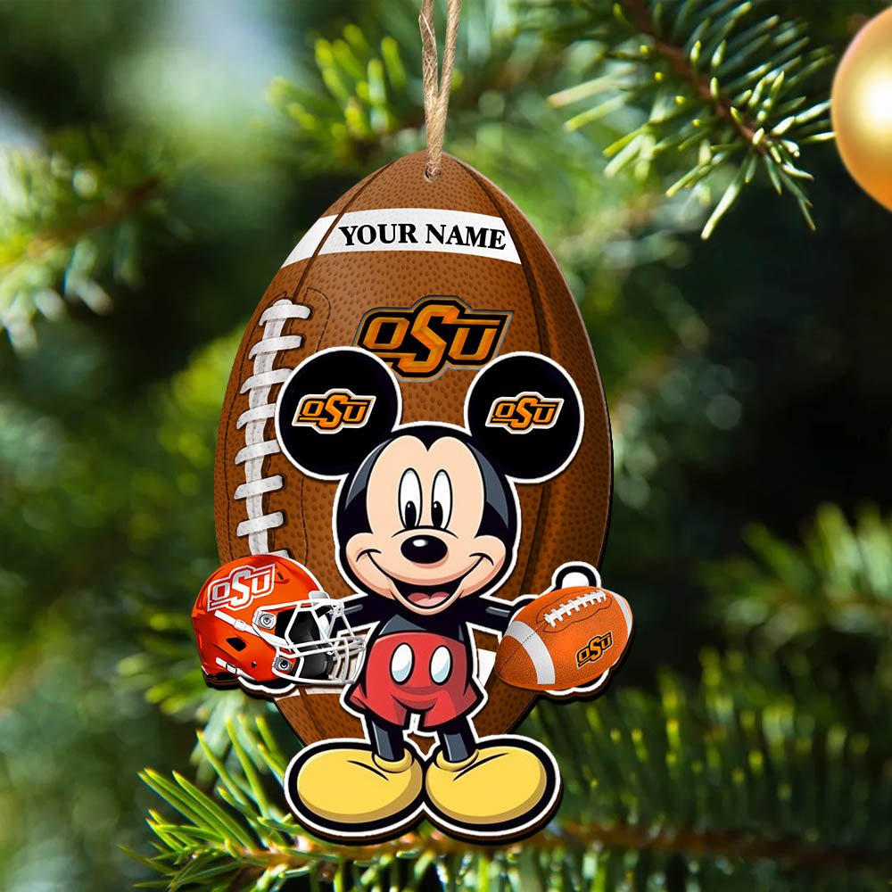 Alternative view of Oklahoma State Cowboys 2 Layered Wooden Ornament 2024 Version Custom Your Name, Sport Ornament, Sport Gifts For Lovers, Christmas Decor ETHY-52118