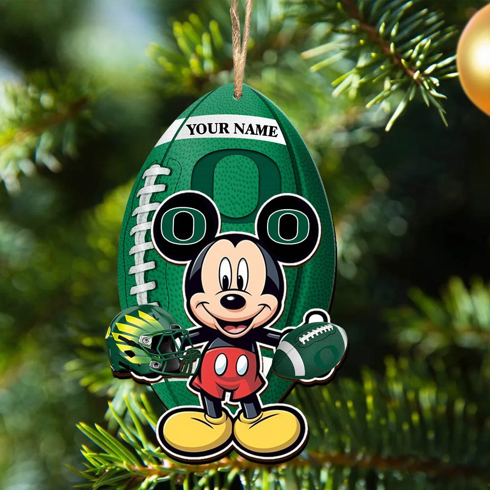 Alternative view of Oregon Ducks 2 Layered Wooden Ornament 2024 Version Custom Your Name, Sport Ornament, Sport Gifts For Lovers, Christmas Decor ETHY-52118