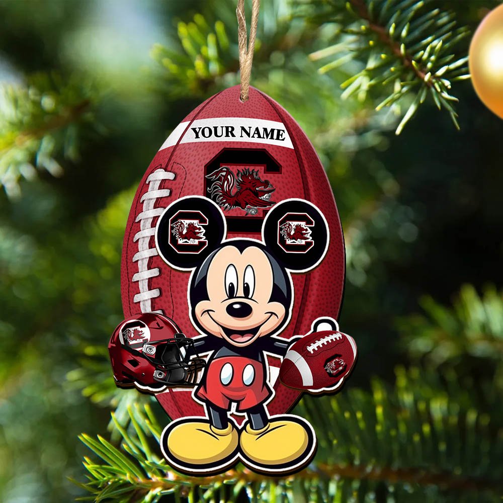 Alternative view of South Carolina Gamecocks 2 Layered Wooden Ornament 2024 Version Custom Your Name, Sport Ornament, Sport Gifts For Lovers, Christmas Decor ETHY-52118