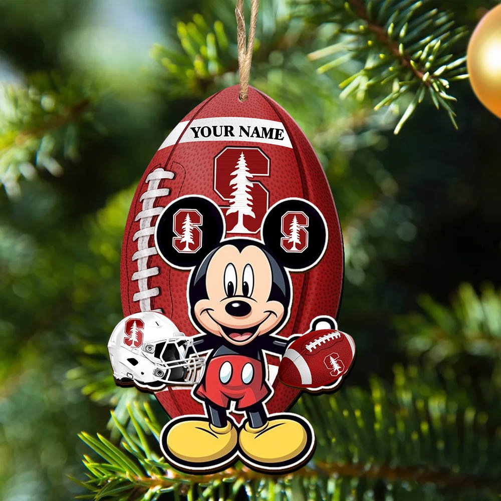 Alternative view of Stanford Cardinal 2 Layered Wooden Ornament 2024 Version Custom Your Name, Sport Ornament, Sport Gifts For Lovers, Christmas Decor ETHY-52118