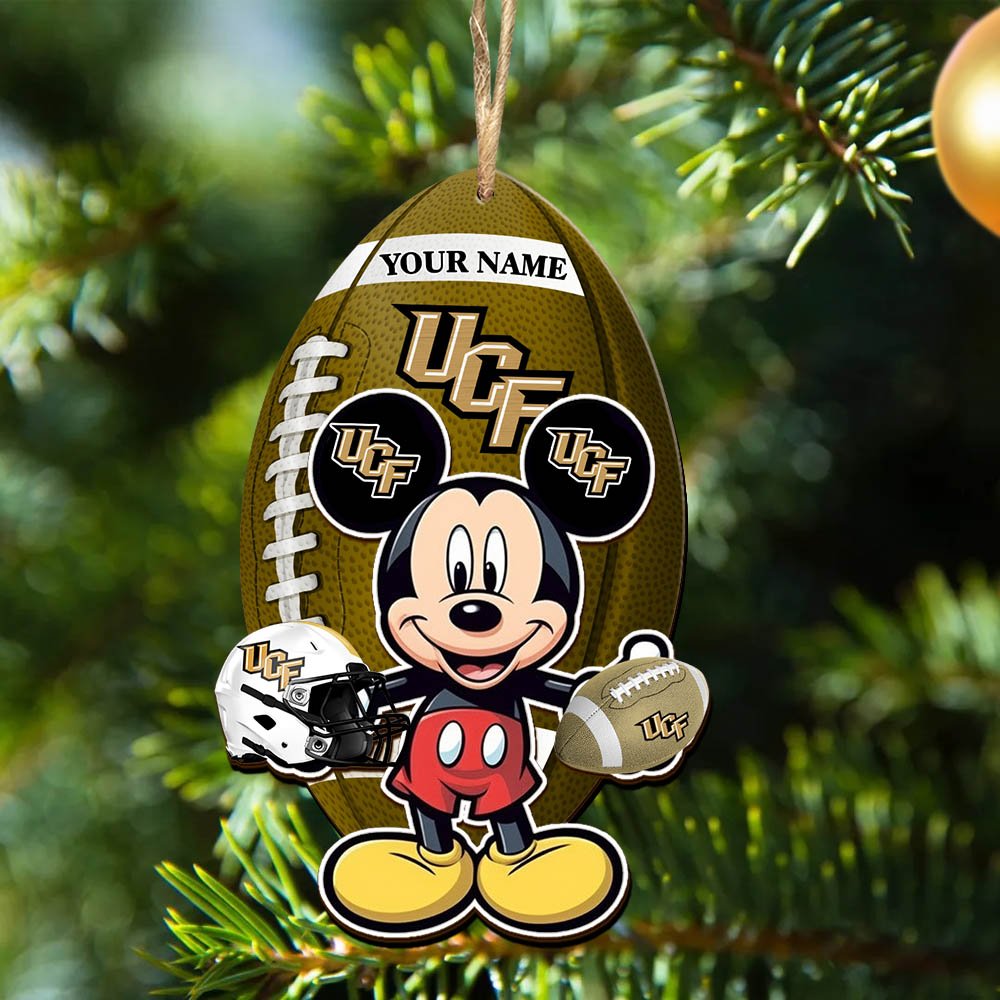 Alternative view of UCF Knights 2 Layered Wooden Ornament 2024 Version Custom Your Name, Sport Ornament, Sport Gifts For Lovers, Christmas Decor ETHY-52118