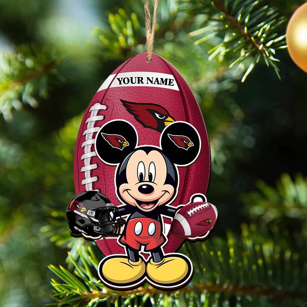 Alternative view of Arizona Cardinals 2 Layered Wooden Ornament 2024 Version Custom Your Name, Sport Ornament, Sport Gifts For Lovers, Christmas Decor ETHY-52118