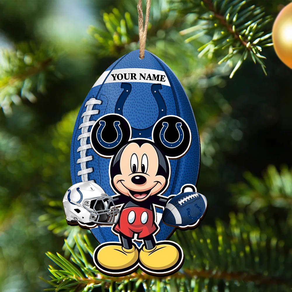 Alternative view of Indianapolis Colts 2 Layered Wooden Ornament 2024 Version Custom Your Name, Sport Ornament, Sport Gifts For Lovers, Christmas Decor ETHY-52118
