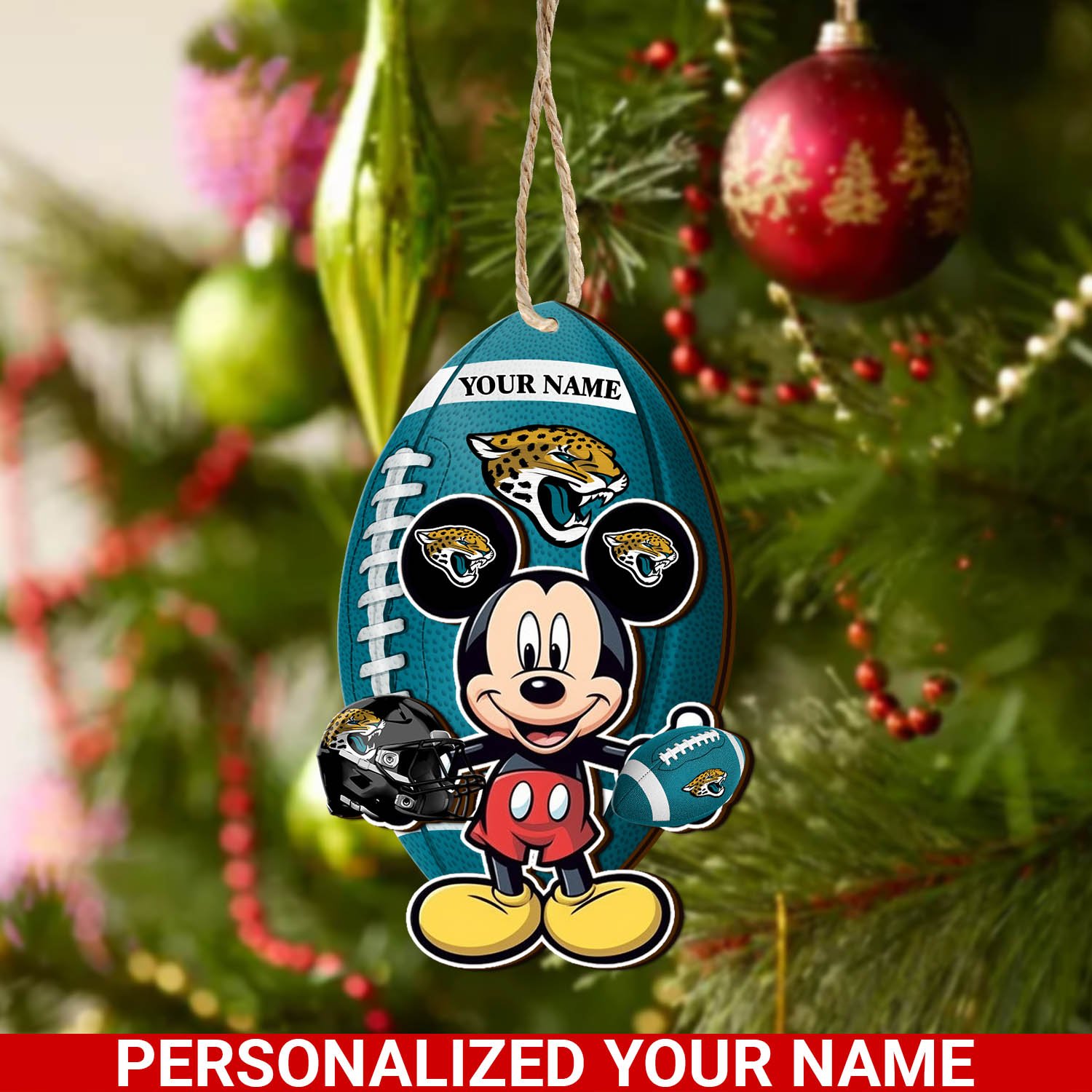 Jacksonville Jaguars 2 Layered Wooden Ornament 2024 Version Custom Your Name, Sport Ornament, Sport Gifts For Lovers, Christmas Decor ETHY-52118