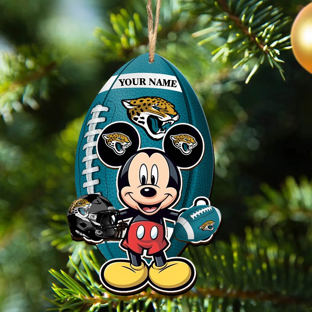 Alternative view of Jacksonville Jaguars 2 Layered Wooden Ornament 2024 Version Custom Your Name, Sport Ornament, Sport Gifts For Lovers, Christmas Decor ETHY-52118