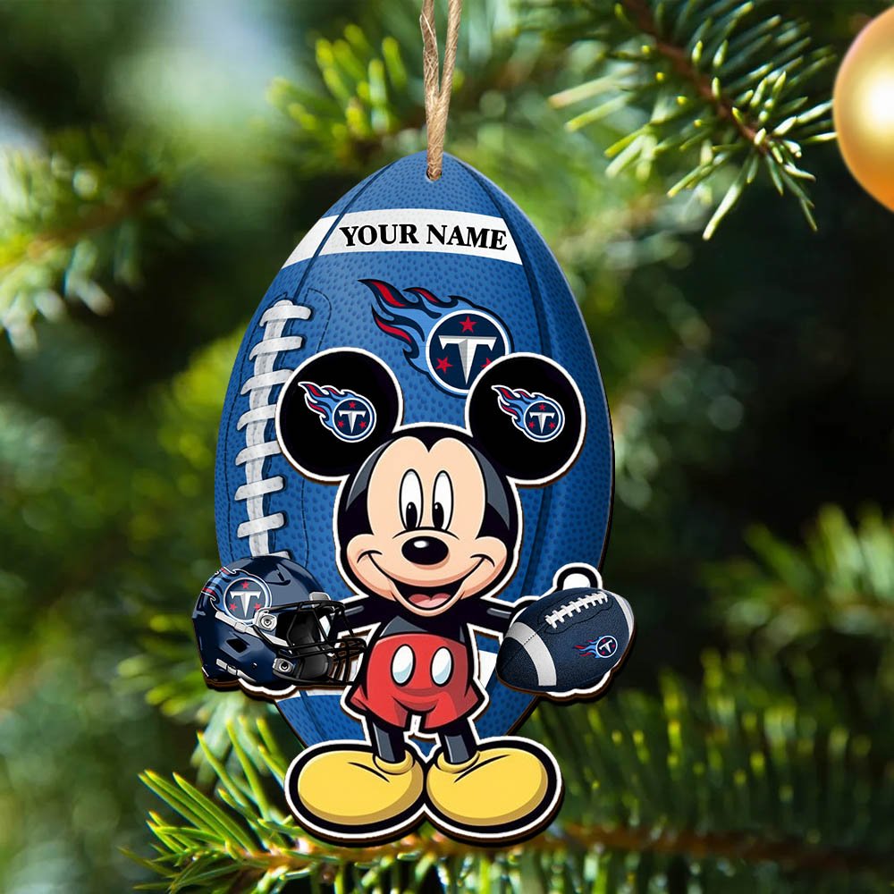 Alternative view of Tennessee Titans 2 Layered Wooden Ornament 2024 Version Custom Your Name, Sport Ornament, Sport Gifts For Lovers, Christmas Decor ETHY-52118