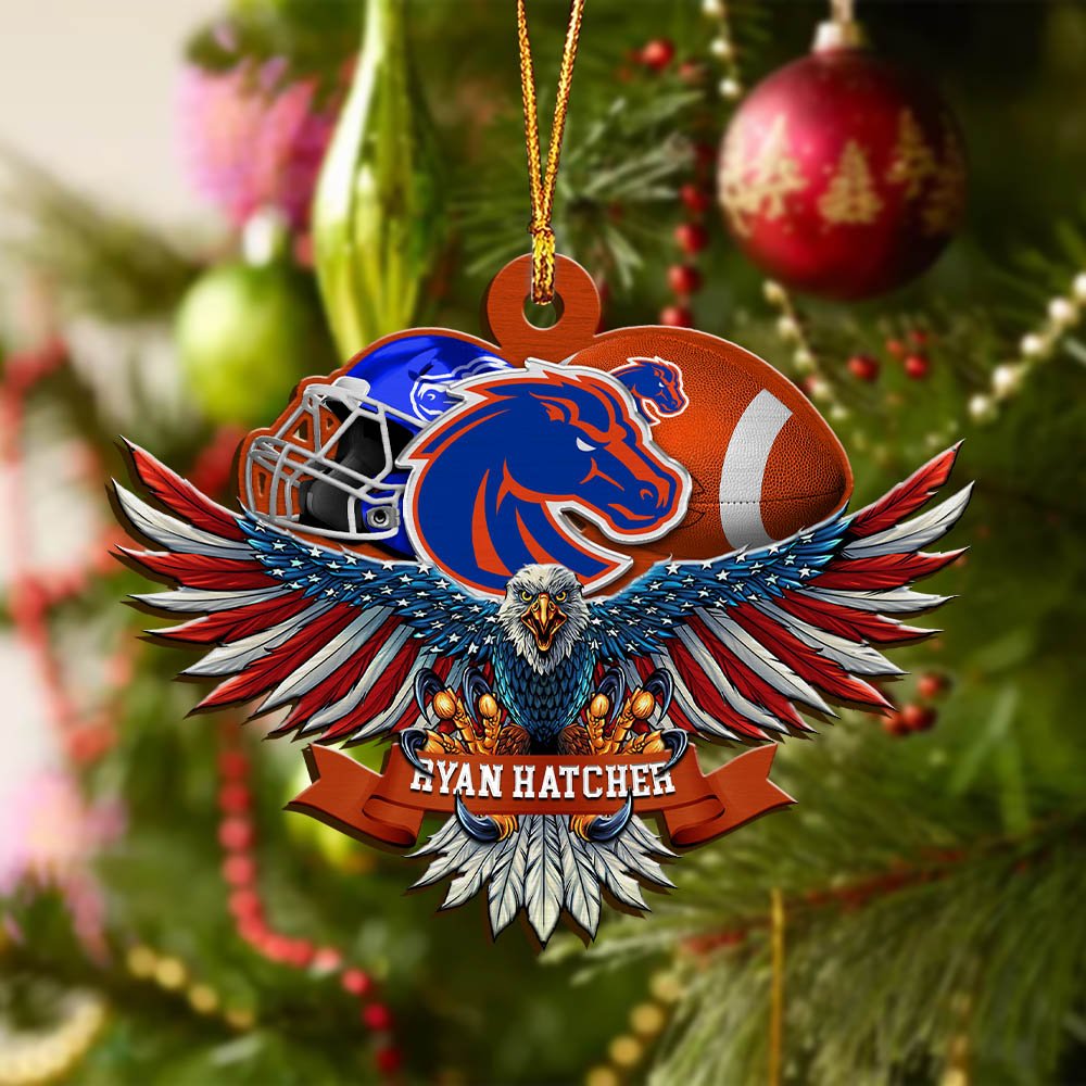 Alternative view of Boise State Broncos Wooden Ornament 2024 Version Custom Your Name, Eagle And Sport Team Ornament, Christmas Gifts For Fans ETHY-52161