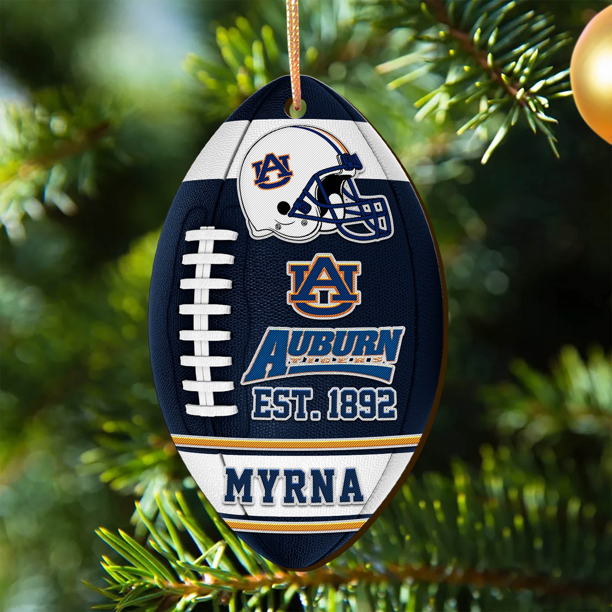 Auburn Tigers Wooden Ornament 2024 Version Custom Your Name, Sport Team Ornament, Christmas Gifts, Gifts For Fans ETHY-52177
