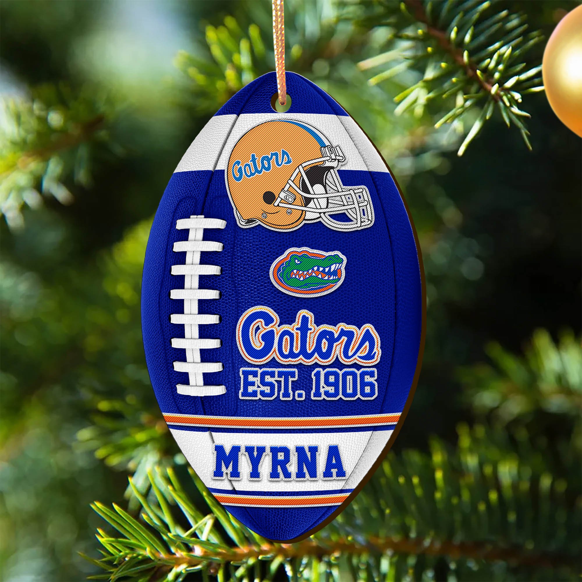 Florida Gators Wooden Ornament 2024 Version Custom Your Name, Sport Team Ornament, Christmas Gifts, Gifts For Fans ETHY-52177