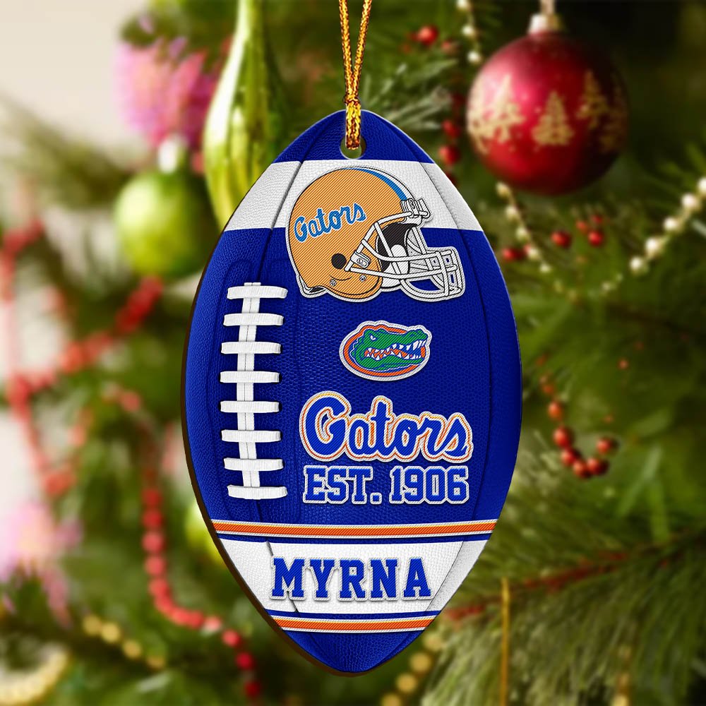 Alternative view of Florida Gators Wooden Ornament 2024 Version Custom Your Name, Sport Team Ornament, Christmas Gifts, Gifts For Fans ETHY-52177