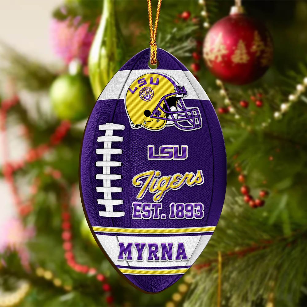 Alternative view of LSU TIGERS Wooden Ornament 2024 Version Custom Your Name, Sport Team Ornament, Christmas Gifts, Gifts For Fans ETHY-52177